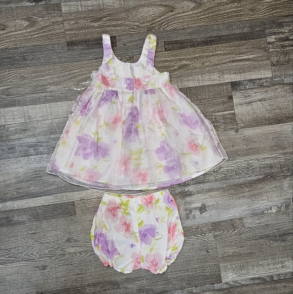 💖💜Youngland Girls Dress Easter Floral 18 Months 💜💕 - Picture 1 of 6